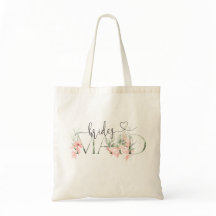 Blush bruidsmeisje voorstel Canvas tas