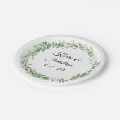 Blush bruiloft douche borden papieren bordje (Gekanteld)