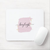 Blush Brush Stroke Gold Stippen Muismat (Met muis)