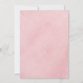 Blush & Burgundy Flowers Trendy Quinceanera Invite Kaart (Achterkant)