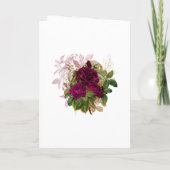 Blush Burgundy Gold Shabby Wedding Programma (Achterkant)