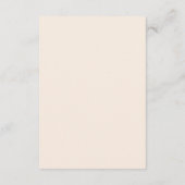 Blush Cascade | Details bruiloft gast Informatiekaartje (Achterkant)