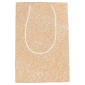 Blush Champagne Pink Glitter Medium Cadeauzakje (Voorkant)