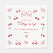 Blush Cherry Blossom Cherry op de top Servet (Voorkant)