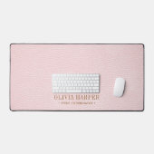 Blush Chic Elegant FAKE Cuir PROFESSIONNEL (Clavier et souris)