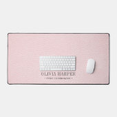 Blush Chic Elegant FAKE Cuir PROFESSIONNEL (Clavier et souris)
