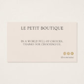 Blush Clothing Care Kaart Editable Instructions (Achterkant)