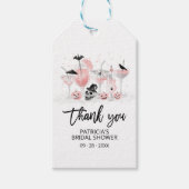 Blush Cocktails Halloween Vrijgezellenfeest Dank u Cadeaulabel (Voorkant)