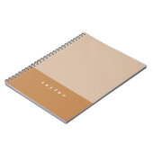 Blush Color Block Custom Name Notitieboek (Linkerzijde)