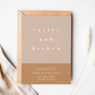 Blush Color Block Weddenschap Save The Date