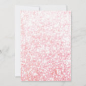 Blush confetti 16e anniversaire invitation (Dos)