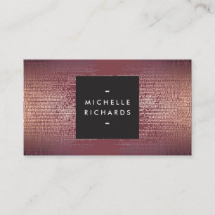 Blush Confetti regenpatroon Modern Bourgondië Visitekaartje