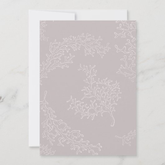 Blush Coral Beach Wedding Invitation (Dos)
