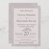 Blush Coral Beach Wedding Invitation (Devant / Derrière)