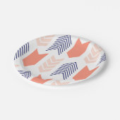 Blush, coral & Navy Arrows Paper Bord (Gekanteld)