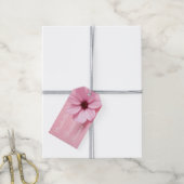 Blush Cosmos Bloemen Bruiloftsshowers Script Ontwe Cadeaulabel (Met Touw)