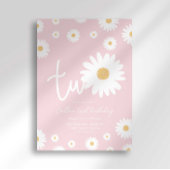 Blush Daisy 2e Invitation d'anniversaire