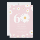 Blush Daisy 60th Birthday Invitation<br><div class="desc">🌼 Célébrez un grand jalon avec notre 60e Invitation anniversaire de marguerite! 🎉 Parfait pour honorer le 60e anniversaire d'un être aimé, cette invitation super présente de belles marguerites et une calligraphie élégante. Personnalisez-le avec tous les détails de la fête pour créer une célébration mémorable et unique. Faites de cet...</div>