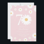 Blush Daisy 70th Birthday Invitation<br><div class="desc">🌼 Célébrez un grand jalon avec notre 70e Invitation anniversaire de marguerite! 🎉 Parfait pour honorer le 70e anniversaire d'un être aimé, cette invitation super présente de belles marguerites et une calligraphie élégante. Personnalisez-le avec tous les détails de la fête pour créer une célébration mémorable et unique. Faites de cet...</div>