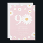 Blush Daisy 90th Birthday Invitation<br><div class="desc">🌼 Célébrez un grand jalon avec notre 90e Invitation anniversaire de marguerite! 🎉 Parfait pour honorer le 90e anniversaire d'un être aimé, cette invitation super présente de belles marguerites et une calligraphie élégante. Personnalisez-le avec tous les détails de la fête pour créer une célébration mémorable et unique. Faites de cet...</div>