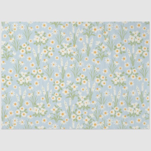  Blush Daisy floral decoupage Tissuepapier (Voorkant)
