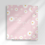 Blush Daisy Little Miss Onederful Invitation