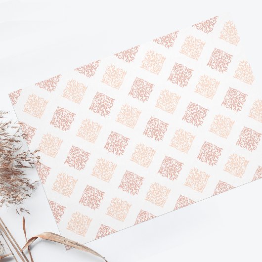 Blush Damask Tissuepapier