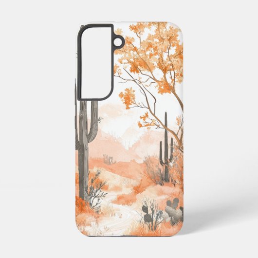 Blush Desert Bloom Telefoonhoesje Samsung Galaxy Hoesje (Achterkant)