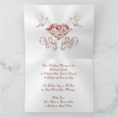 Blush Diamonds en parellen, Kaart met groot huweli (Binnen)