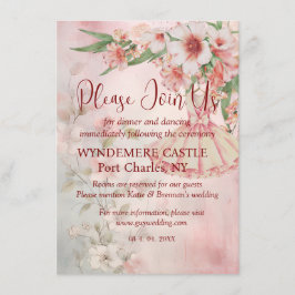  Blush Dress QR Code Trouwen Informatiekaartje