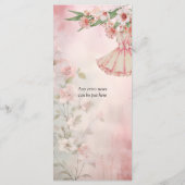  Blush Dress Wedding Menu (Achterkant)