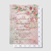  Blush Dress Wedding Vellum Uitnodigingen (Offset (Uitnodiging))