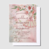  Blush Dress Wedding Vellum Uitnodigingen (Offset)