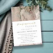 BLUSH DUSKY ROSE OR AGATE FIANÇAILLES INVITATION