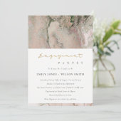 BLUSH DUSKY ROSE OR AGATE FIANÇAILLES INVITATION (Debout devant)
