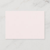 Blush Dusty Blue Waterverf Leaf Boeken voor Baby Informatiekaartje (Achterkant)
