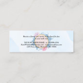 Blush Dusty Blue Waterverf Loyalty Punch Card (Achterkant)