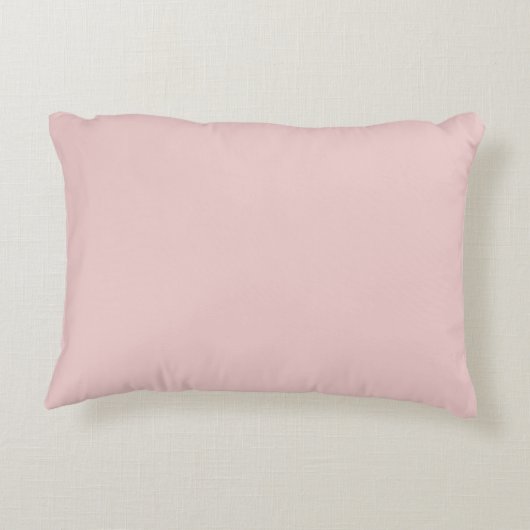 Blush Dusty Pink Modern Script Girly Monogram Naam Accent Kussen (Achterkant)