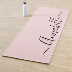 Blush Dusty Roze Gepersonaliseerde Naam Yogamat