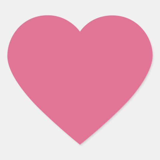 Blush (effen kleur) hart sticker (Voorkant)