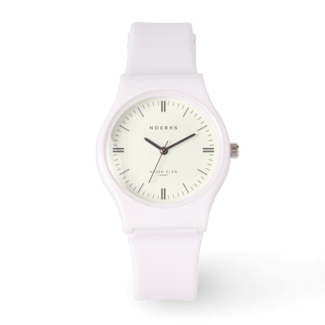 Blush Élan Minimalist Watch - Ivory Horloge (Voorkant)