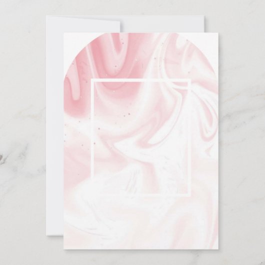 Blush Elegance bruiloft uitnodiging (Achterkant)