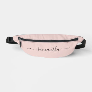 Blush Elegant Swash Handtekening Naam Heuptasje