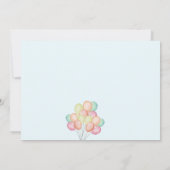 Blush Elephant Boy Baby shower Bedankkaart (Achterkant)