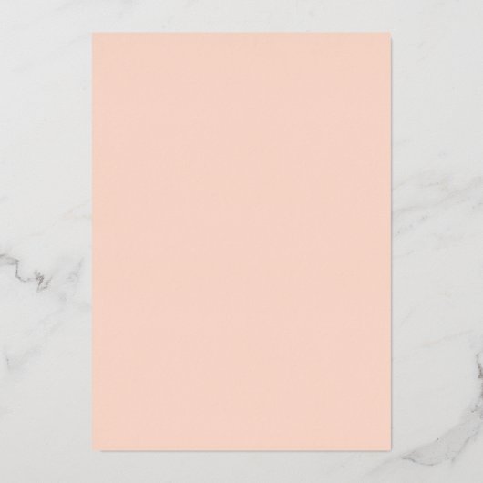 Blush en Gold Foil Foto Afstuderen Aankondiging (Achterkant)