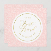 Blush en Gold op mijn beste feestdag (Voorkant / Achterkant)