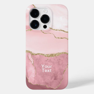 Blush en Goud Agaat Case-Mate iPhone 14 Pro Hoesje