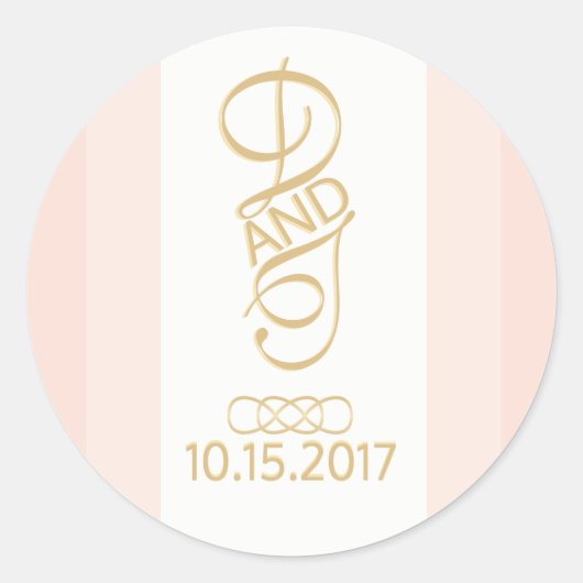 Blush en gouden Stickers (Voorkant)