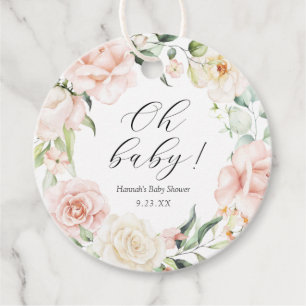 Blush en groen Oh Baby Bedankjes Labels