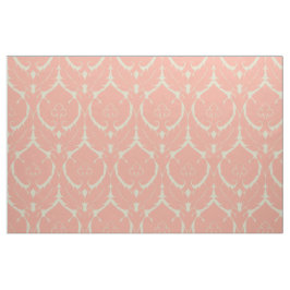 Blush en ivoor eenvoudige Renaissance Damask Stof